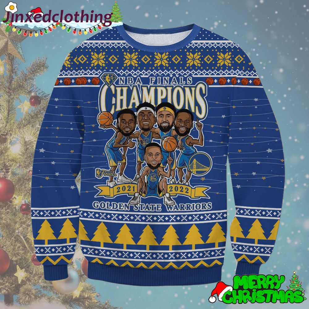 Nba Finals Champions Golden State Warrior Christmas Party Ugly Sweater 